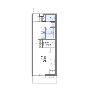1K Mansion in Onji kitamachi - Yao-shi Floorplan