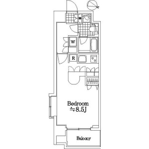 1R Mansion in Ojima - Koto-ku Floorplan