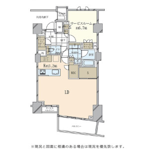 1SLDK {building type} in Nishiazabu - Minato-ku Floorplan
