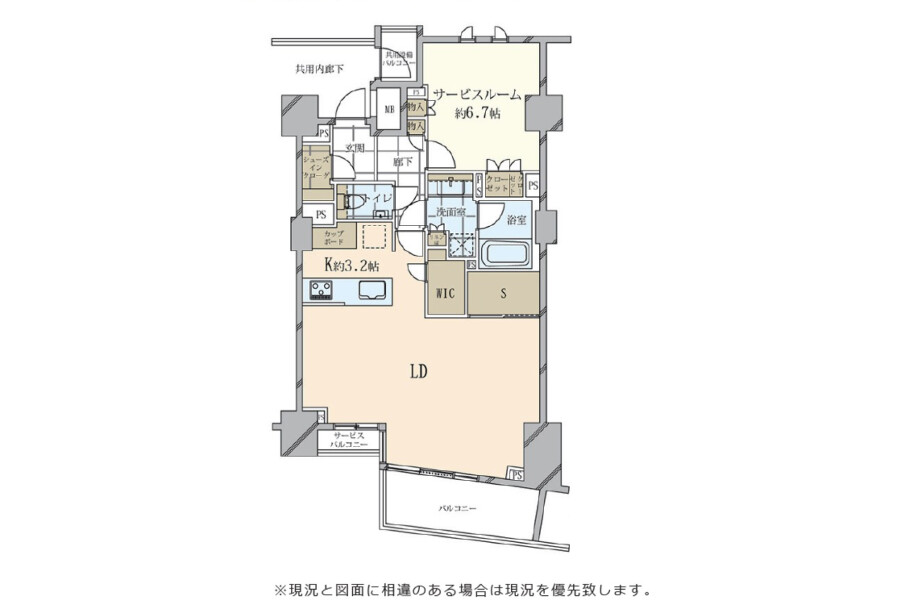 1SLDK Apartment to Buy in Minato-ku Floorplan