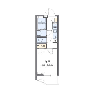 1K Mansion in Nishicho - Yokohama-shi Isogo-ku Floorplan