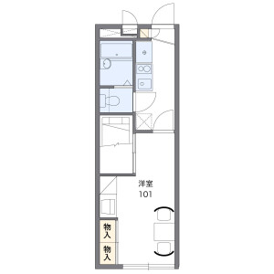 1K Apartment in Shiramizu - Kobe-shi Nishi-ku Floorplan