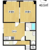 2DK Apartment to Rent in Osaka-shi Naniwa-ku Floorplan