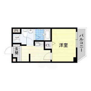1K Mansion in Higashinakamoto - Osaka-shi Higashinari-ku Floorplan