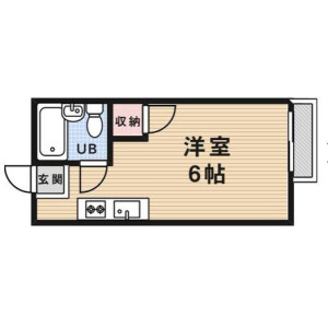 1K Mansion in Segawa - Mino-shi Floorplan