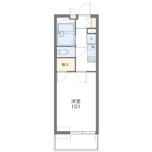 1K Mansion in Shinsakae - Nagoya-shi Naka-ku Floorplan