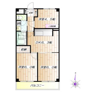 3DK Mansion in Ikebukuro (2-4-chome) - Toshima-ku Floorplan