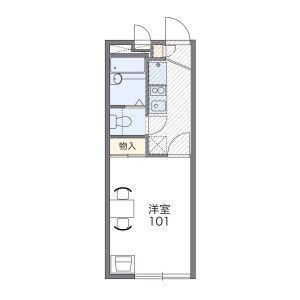 1K Apartment in Nakahira - Nagoya-shi Tempaku-ku Floorplan