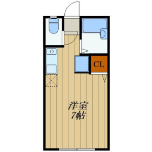 1R Apartment in Kokubun - Ichikawa-shi Floorplan