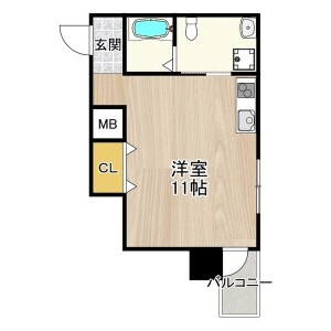 1R Mansion in Shukuyachohigashi - Sakai-shi Sakai-ku Floorplan