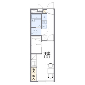 1K Apartment in Oya - Shizuoka-shi Suruga-ku Floorplan