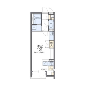 1R Apartment in Mikasamachi - Iwakuni-shi Floorplan