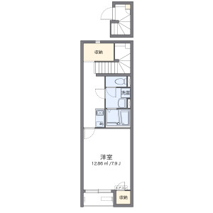 1K Apartment in Odai - Adachi-ku Floorplan
