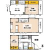 2SLDK House to Rent in Minato-ku Floorplan