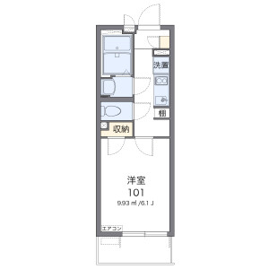 1K Mansion in Ashihara - Osaka-shi Naniwa-ku Floorplan