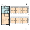 1K Apartment to Rent in Nakagami-gun Chatan-cho Layout Drawing