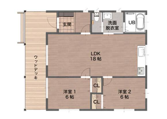 2LDK House to Buy in Omachi-shi Floorplan