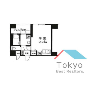 1R Mansion in Nishigotanda - Shinagawa-ku Floorplan