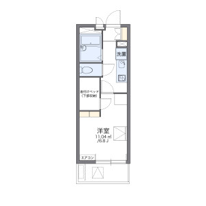 1K Mansion in Owada - Yachiyo-shi Floorplan