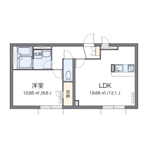 1LDK Mansion in Higashinippori - Arakawa-ku Floorplan