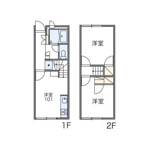 2DK Mansion in Yanominami - Hiroshima-shi Aki-ku Floorplan