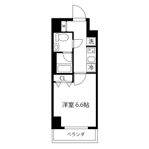 1K Mansion in Chojamachi - Yokohama-shi Naka-ku Floorplan