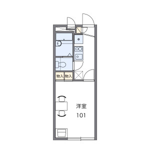 1K Apartment in Nishiodake - Hadano-shi Floorplan