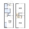 2DK Apartment to Rent in Ome-shi Floorplan