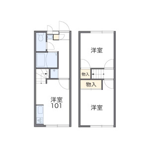 2DK Mansion in Shimmachi - Ome-shi Floorplan