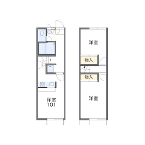 2DK Apartment in Shimmachi - Nishitokyo-shi Floorplan
