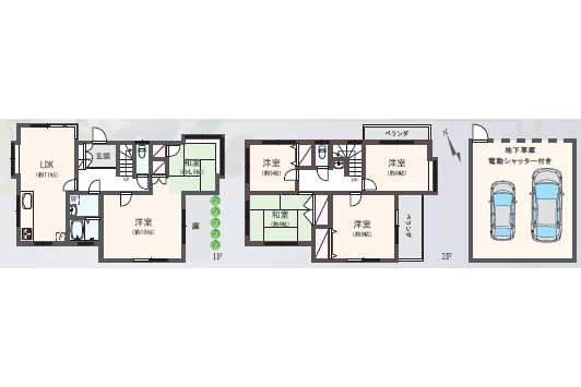 6LDK House to Buy in Ota-ku Floorplan