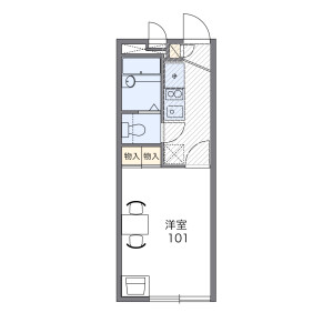 1K Apartment in Takigashira - Yokohama-shi Isogo-ku Floorplan