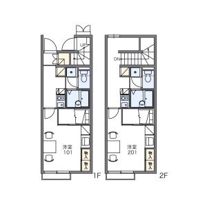 1K Apartment in Iko - Adachi-ku Floorplan