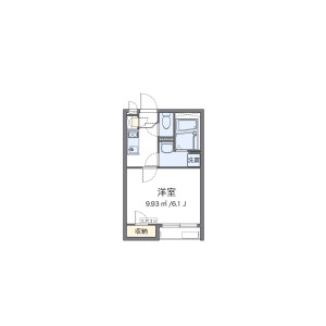 1K Apartment in Higashihie - Fukuoka-shi Hakata-ku Floorplan