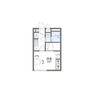 1K Apartment in Hiranohigashi - Osaka-shi Hirano-ku Floorplan