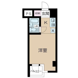 1R Mansion in Chitose - Sumida-ku Floorplan