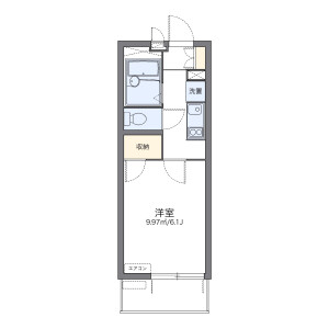 1K Mansion in Kisshoin satonochicho - Kyoto-shi Minami-ku Floorplan