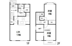 2SLDK Terrace house in Koyama - Higashikurume-shi