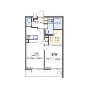 1LDK Mansion in Nishikawaguchi - Kawaguchi-shi Floorplan