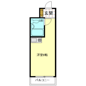 1R Mansion in Higashikamata - Ota-ku Floorplan