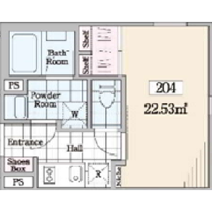 1R Mansion in Shimouma - Setagaya-ku Floorplan