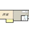 1DK Apartment to Rent in Shinjuku-ku Floorplan