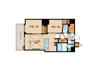 2LDK Apartment to Rent in Bunkyo-ku Floorplan