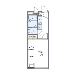 1K Apartment in Kitagata - Kitakyushu-shi Kokuraminami-ku Floorplan