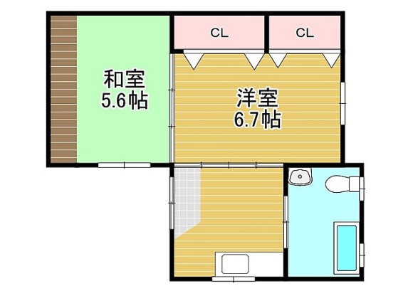 2K House to Buy in Kyoto-shi Shimogyo-ku Floorplan