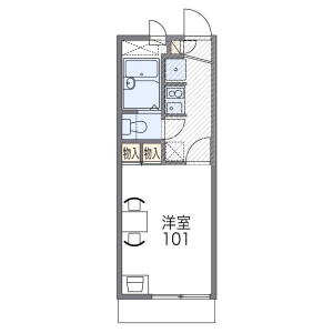 1K Mansion in Yokozutsumi - Osaka-shi Tsurumi-ku Floorplan