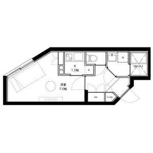 1K Mansion in Noge - Setagaya-ku Floorplan