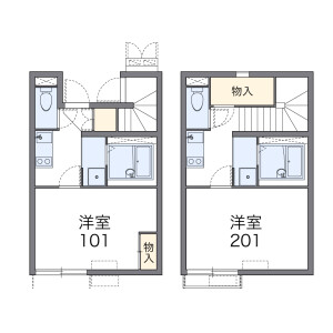 1K Apartment in Ishigaki higashi - Beppu-shi Floorplan