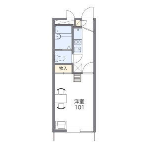 1K Apartment in Toriyamacho - Yokohama-shi Kohoku-ku Floorplan