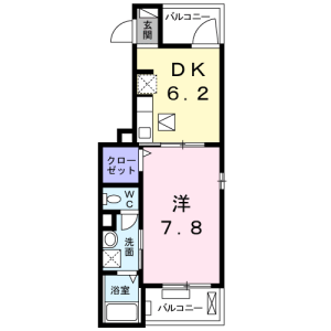 1DK Apartment in Takashimadaira - Itabashi-ku Floorplan